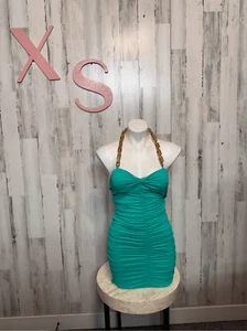 Fashion nova teal Bodycon dress size XSMALL - Picture 1 of 8