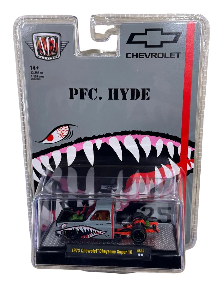 M2 Machines 1973 Chevrolet Cheyenne Super 10 PFC. HYDE Shark Face 1/64 - Image 1 of 1
