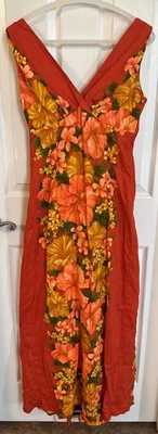 VTG 1960’s Hawaiian Togs Honeymoon His Hers Matching Set Maxi Dress & Mens Shirt - Image 1 of 4