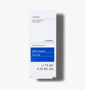 NEW Korres Greek Yoghurt Eye Gel Wide Awake 15 ml Dark Circles+Puffiness yogurt - Picture 1 of 1