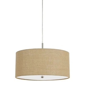 Cal Lighting 8.5" Tall Metal Pendant in Burlap Finish - Picture 1 of 1