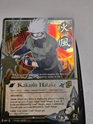 Naruto(863)Kakashi Hatake(Reliance) Super Rare CCG Bandai - Image 1 of 2