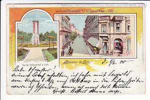 POLEN , LITHO SOUVENIR DE LODZ , 1900 - Picture 1 of 2
