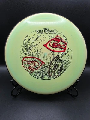 MVP Neutron Glitch 152g 2025 Ice Bowl Green Cream Red Silver Goose Foil Disc - Image 1 of 2