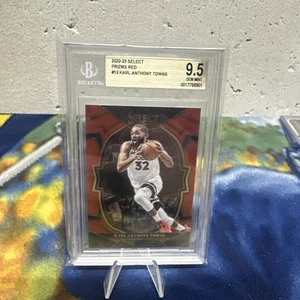 2022-23 SELECT CONCOURSE PRIZM RED CRACKED ICE KARL-ANTHONY TOWNS CARD #12 - Picture 1 of 2
