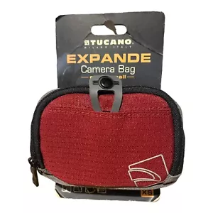 Tucano Italy Expande Extra Small Camera Case - 10.5cm x 7.5cm x 2.6cm Red/grey - Picture 1 of 4