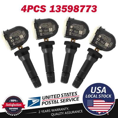 4Pcs Tire Pressure Monitoring Sensor For Auto Fit 2016-2018 Chevrolet Cruze - Imagem 1 de 4