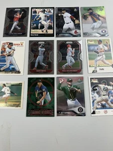 Lote de 12 tarjetas Clemens Johnson Maddux Ozzie Smith Verlander Bonds Chapman Ripken casi nuevas - Imagen 1 de 13