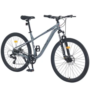 27.5 In Wheels 8 Speed Mountain Bike Front Suspension Steel Frame for Men Women - Picture 1 of 6
