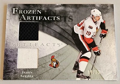 2010-11 UD Artifacts Frozen Black /35 Dual Patch Jason Spezza Jersey #FA-JS - Image 1 of 2