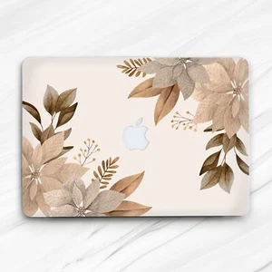 Autumn Leaves Beige Aesthetic Hard Case For Macbook Air 13 Pro 16 13 14 15 - Picture 1 of 4