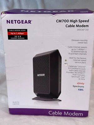 NETGEAR CM700-100NAS Cable Modem - Image 1 of 4