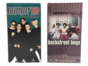 Music VHS Lot Backstreet Boys Behind The Scenes Video Hits Concert Vintage 2 Vhs - Picture 1 of 7