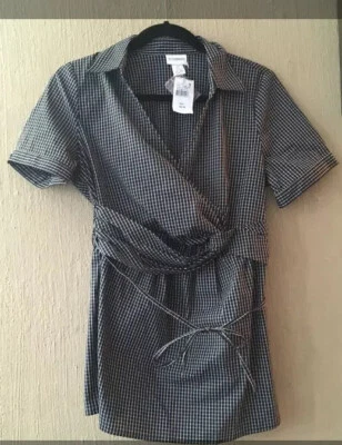 Motherhood Maternity Top  Shirt Black  Button Down Women  Size S NWT - Image 1 of 4
