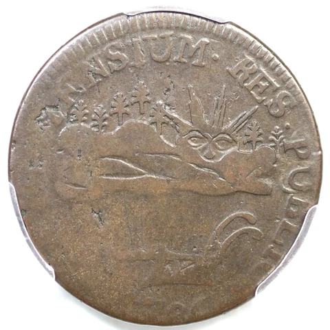 1786 RR-6 R-3 PCGS G 6 VERMONTENSIUM Vermont Colonial Copper Coin Cover