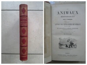 FOURNIER : LES ANIMAUX HISTORIQUES, 1861. Ex. libraire Auguste FONTAINE. - Bild 1 von 24