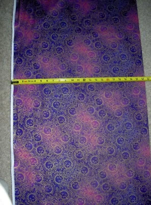 Cosmos Galaxy Celestial Sun M2543 Tela Metálica Algodón Duradero 34 y 1/2" FINAL Foto 1 de 2