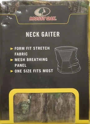 Mossy Oak Hunting Neck Gaiter Obsession Camo Green One Size Fits Most/Form Fit - Image 1 of 2