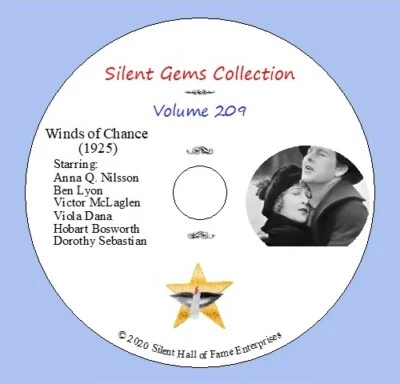 DVD "Winds of Chance" (1925) Anna Q. Nilsson, Ben Lyon, Classic Silent Drama - Image 1 of 4