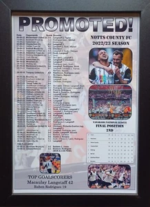 Notts County 2023 National League runners-up - County promoted - souvenir print - Picture 1 of 8