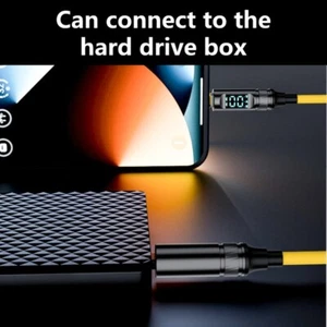 Fast Speed USB C Datenkabel mit Digitalanzeige 1,8m für Festplatte - Bild 1 von 8