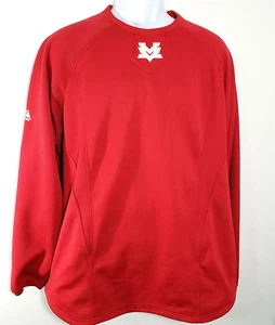 Sudadera Vintage Majestic Para Hombre XL Pulóver Rojo Base Therma MLB Calentamiento Informal - Imagen 1 de 8