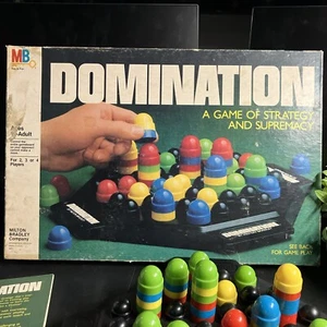 Domination Board Game Vintage 1982 Milton Bradley Strategy Game 100% Complete - Picture 1 of 5