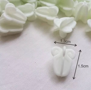 Thai Artificial White Crown Plastic Flower Fake Calotropis Handcraft DIY Garland - Picture 1 of 11