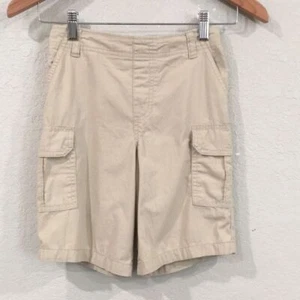 Garanimals Boys Sz 8 Shorts Pull On Tan Khaki Cargo Pockets 100% Cotton Summer - Picture 1 of 6
