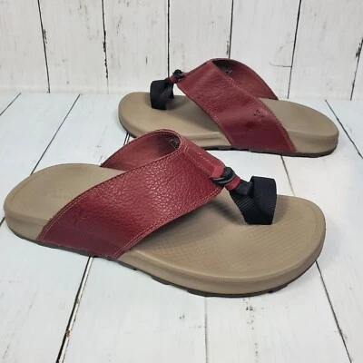 Chaco Performance Calzado Tanga Sandalias Con Puntera Para Hombre Talla 8 Slide Cuero Usado en Excelente Condición Foto 1 de 4