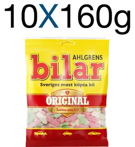 Ahlgrens Bilar Swedish Soft Chewy Marshmallow Cars Candy 10X160g - Bild 1 von 1