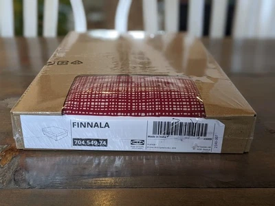 IKEA FINNALA Ottoman Cover For Footstool W/ Storage Red Dalstorp 704.549.74 New - Image 1 of 4