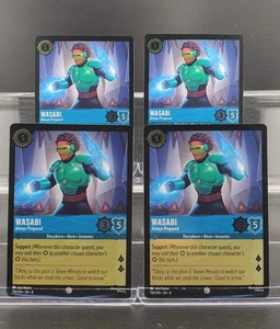 Disney Lorcana Wasabi - Always Prepared 158/204 Cold Foil Reign of Jafar 4 Cards - Picture 1 of 1
