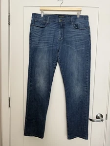 Lucky Brand 221 Straight Jeans Mens Sz 38x34 Blue Denim Classic Stretch - Picture 1 of 14