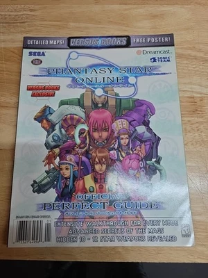 Phantasy Star Online Official Perfect Guide Versus Sega Dreamcast Sin Póster Foto 1 de 3
