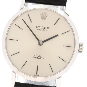 ROLEX Cellini 4109 K18WG cal.1600 Silver Dial Hand Winding Ladies Watch_873107 - Picture 1 of 10