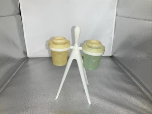 Vintage Tupperware Atomic Salt & Pepper Shakers With Tripod - Bild 1 von 3