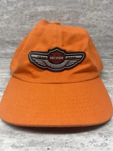De Colección Harley Davidson Sombrero 100 Aniversario Naranja OSFA Gorra Logo Ajustable EE. UU. - Imagen 1 de 12