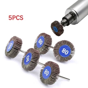 Sandpaper Flap Wheels For Rotary Tool 32mm 5pcs Cleaning Paint Removal - Picture 1 of 12