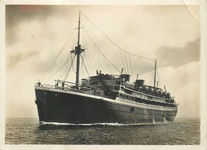 B522 Niederländisches Passagierschiff MS Marnix van Sint Aldegonde, Niederländische Linie 1931 - Bild 1 von 2