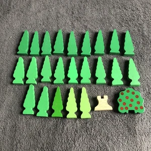 Thomas & Friends Wooden Railway Trees & Bush Forest Scenery Pieces Lot of 25 - Picture 1 of 9