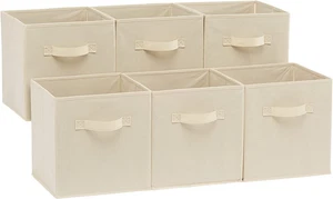 Collapsible Fabric Storage Cubes Organizer with Handles, 27 X 27 X 28 Centimeter - Picture 1 of 5