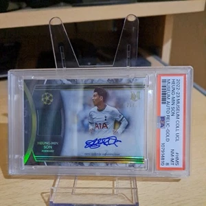 2022 Topps UEFA Museum Collection Heung-Min Son Patch Auto /50 PSA 8 - Picture 1 of 4