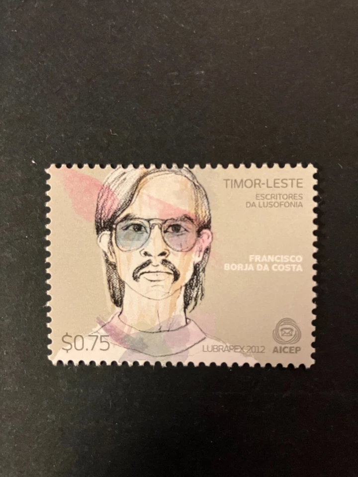 East Timor 2012 - Lubrapex, Writers - Francisco Borja da Costa stamps set MNH - Image 1 of 1