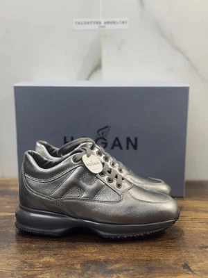 Hogan Interactive Pelle Argento Scuro   Casual Hogan Donna 37 - Immagine 1 di 4