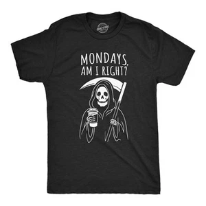 Mens Funny T Shirts Mondays Am I Right Sarcastic Office Joke Tee For Men - Picture 1 of 7