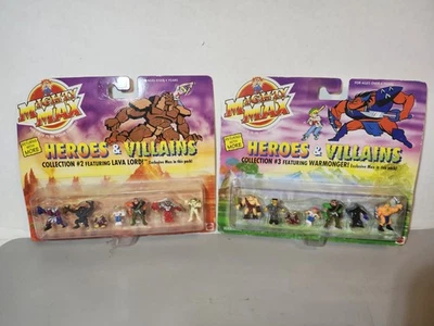 RARE MATTEL BLUEBIRD 1994 MIGHTY MAX HEROES & VILLAINS COLLECTION 1 2  - Image 1 of 4