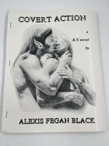 Fanzine de Star Trek "Acción encubierta" Una novela de Alexis Fegan Negro Raro K/S Dañado - Imagen 1 de 8