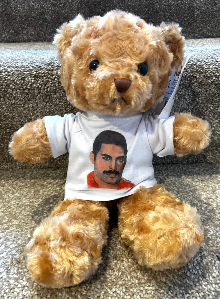 QUEEN Freddie Mercury 8 inch VERY CUDDLY TEDDY BEAR