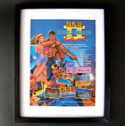 1989 Double Dragon II affiche publicitaire imprimée encadrée Commodore 64 Atari art du jeu vidéo